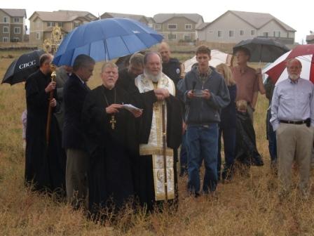 Blessing the Land for new St Luke AOC, Erie CO