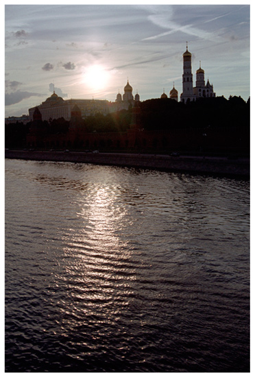 на закате