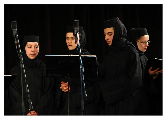 singing Christmas carols