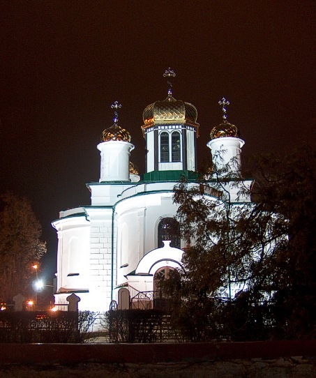 Sokółka at night