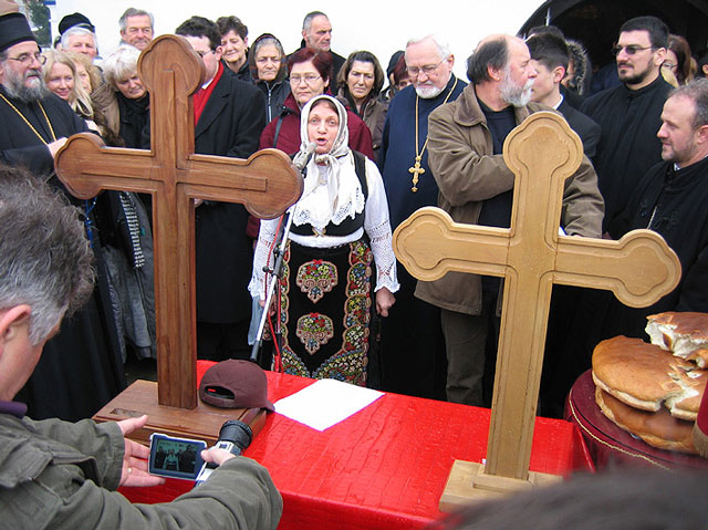 На Богојављење пред Малом црквом