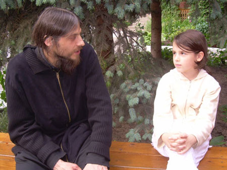 bishop Ignatius and a child/епископ Игнатий и дете