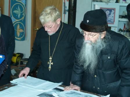 Fr David and Iguman Gregory discuss details on Iconography