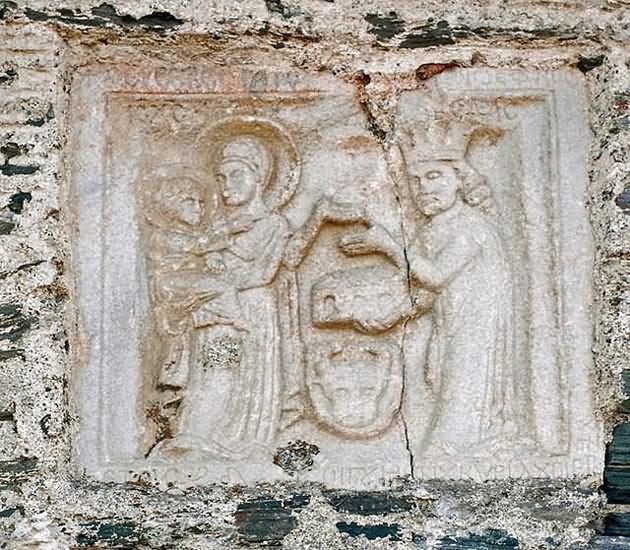 Ανάγλυφο στην Ι. Μονή Βατοπεδίου - Relief at Vatopediou H. Monastery