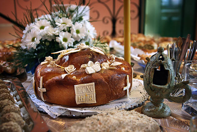 Serbian Slava bread