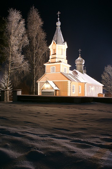 ***Cerkiew pw. Jana Teologa w Mostowlanach - nocą 2***