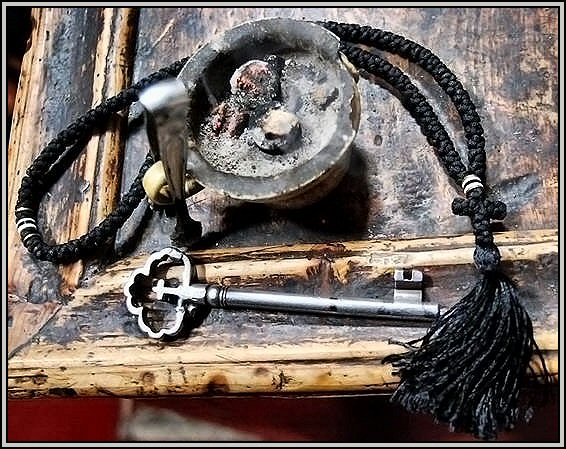 A monk's  weapons... 