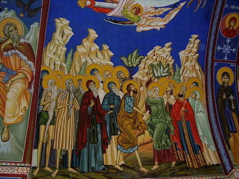 Фреска у манастиру Тврдош/Frescoe, monastery Tvrdoš