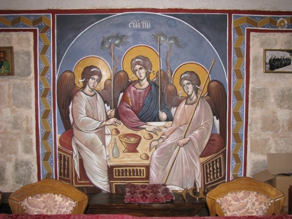 Фреска Св. Тројице - манастир Стањевићи