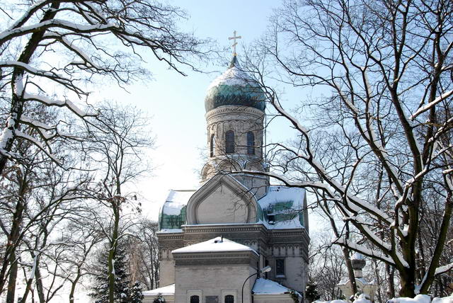 Cerkiew zimą 