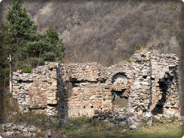 Visina Monastery: The ruins of the old church