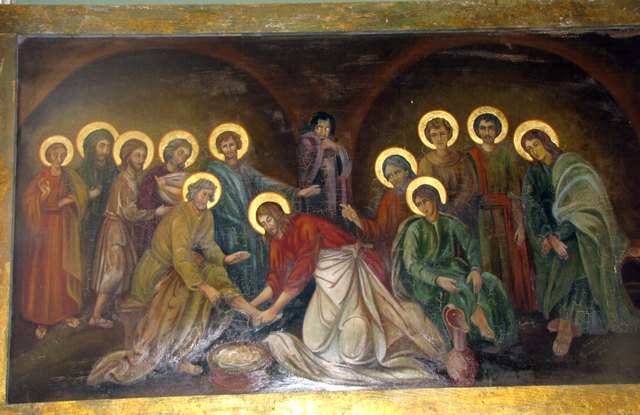 Христос пере ноге апостолима