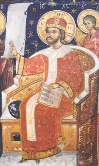 Iisus Hristoa binecuvantand