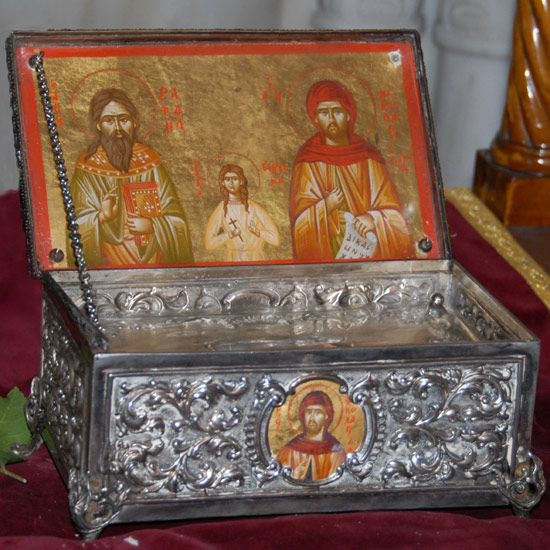 Relics of Saints Raphael, Irene & Nicholas of Lesvos