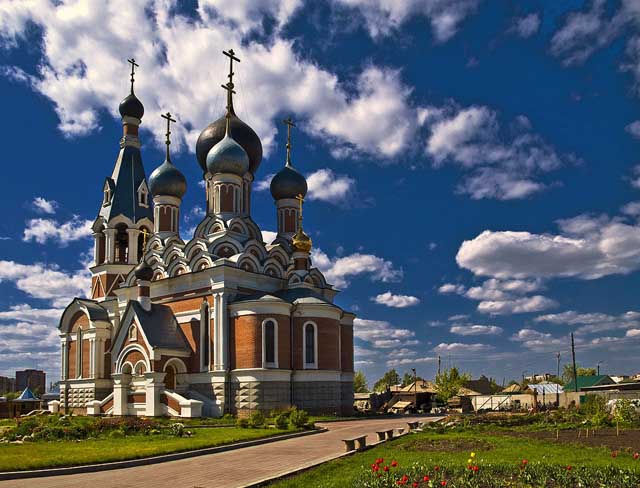 Собор Преображения Господня. город Бердск		  	 	 