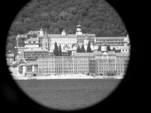 Saint Mountain Athos from turist ship