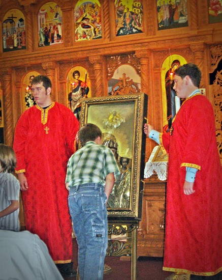 my God son Peter..with Sika Icon in kansas..