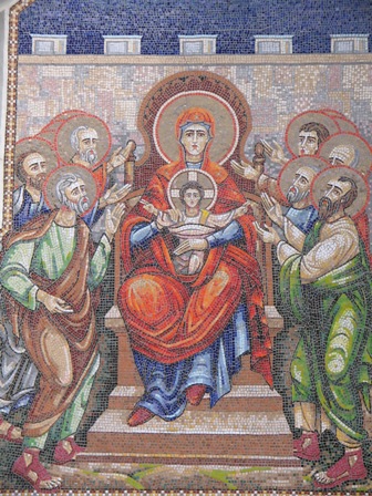 Biserica "Adormirea Maicii Domnului 2" din Constanta. detaliu mozaic