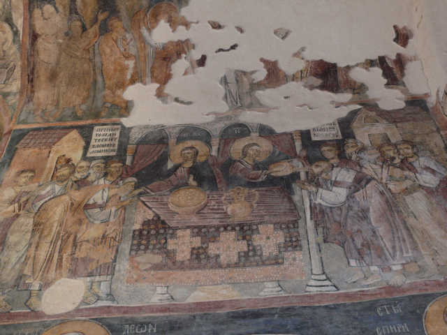 Храм "Св.Иоан Богослов" (11в.), гр.Земен, стенопис от 14в.
