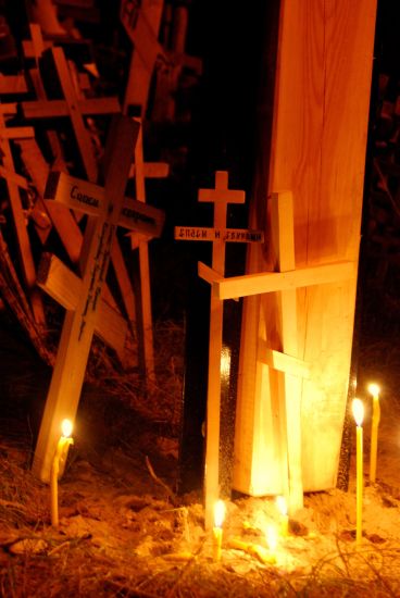z serii góra krzyży nocą