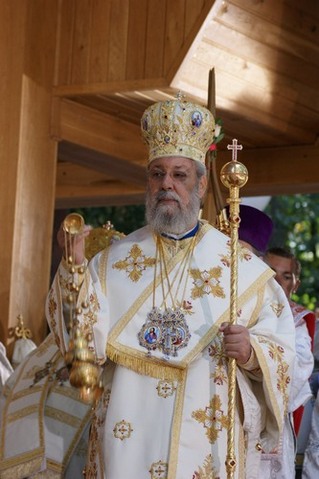 Arcybiskup Chryzostom II na Grabarce