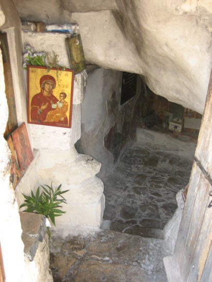 The cave of the Holy fathers at the village of Pano Archimandrita