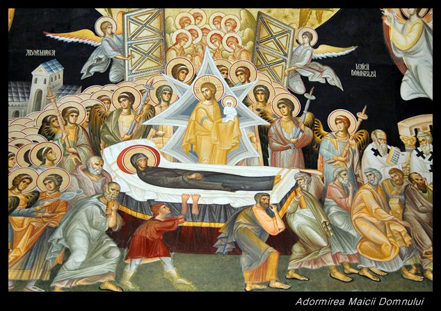 Adormirea Maicii Domnului | Fresca de la Sfanta Biserica din Heresti, Giurgiu