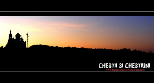 Twilight near Banceni Monastery 