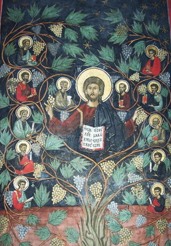 "Eu sunt Viţa, voi sunteţi mlădiţele" -"I am the Vine, you are the branches" (Ioan 15,5)