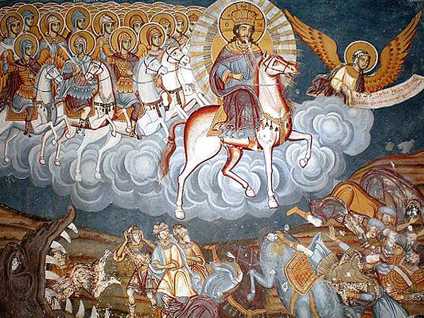Hristos biruind fiara prin cuvantul gurii Sale