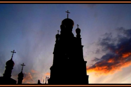 The silent of the sunset