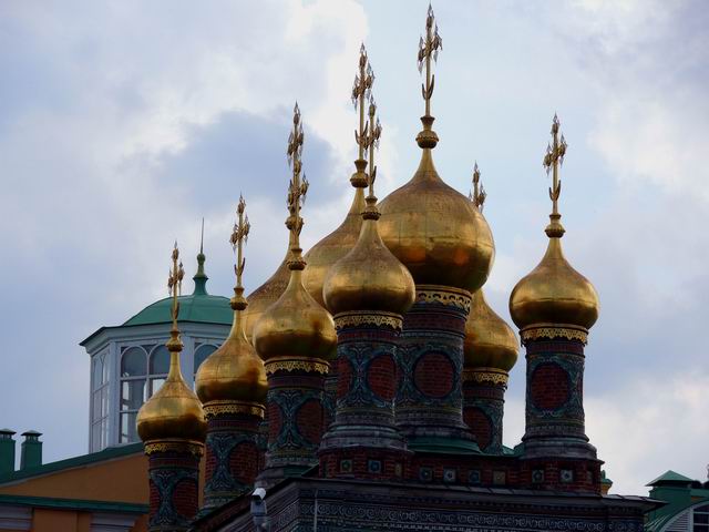 The steeples in Kremlin - Moscow