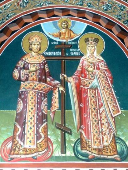 fresca exterioara - Biserica Nasterea Maicii Domnului