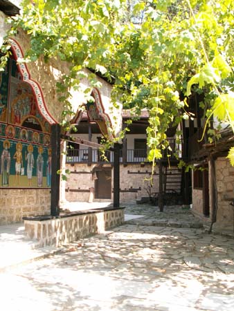 In a monastery 
