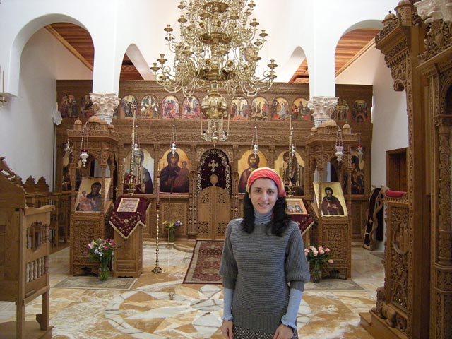 My Maria. After Liturgy in "St. Paraskevi" Greek Monastery in Texas last week.