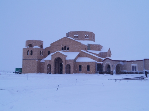 St Luke AOC, new Temple in a very serious snow storm