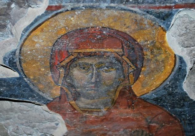 Fresco in the church St. Petka, Sofia