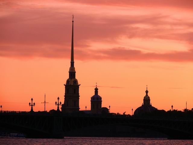 Sunset in St. Petersburg