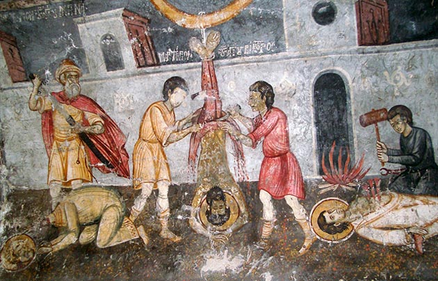 Св. Мина, Виктор и Викентий