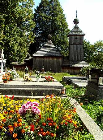 The old wooden Church in Jedlinka, Slovakia built in 1763
