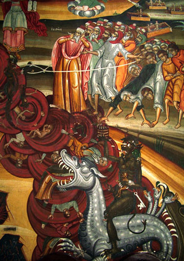 Fresco in the Monastery of St. Gregory, Agio Oros.