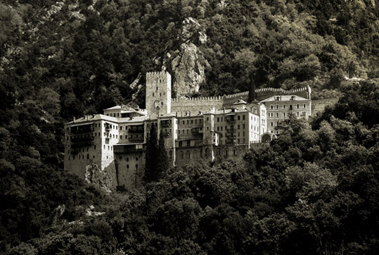 Saint Paul's Monastery at Mount Athos.