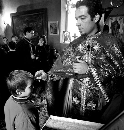 Child receiving Holy Communion