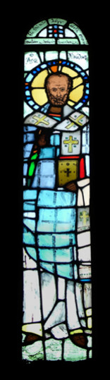 nikosart 
Stained glass of Saint Nicholas, Philippi Baptistery of Saint Lydia. 
2009-12-05 22:45:34