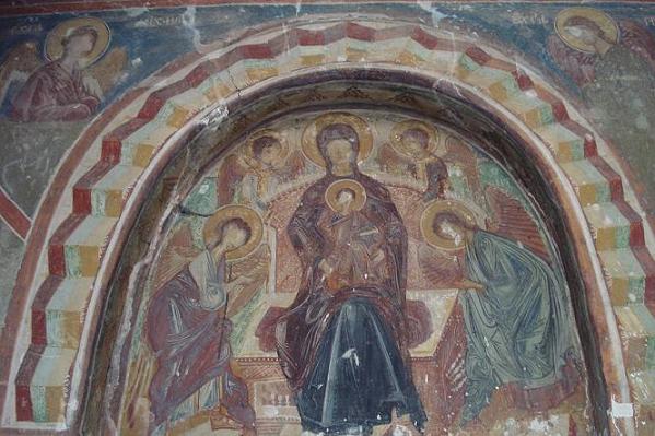 Стенопис от църквата на Драгалевския манастир