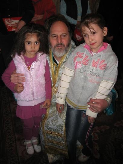 Bishop Jacob with kids