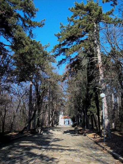 a line to the church