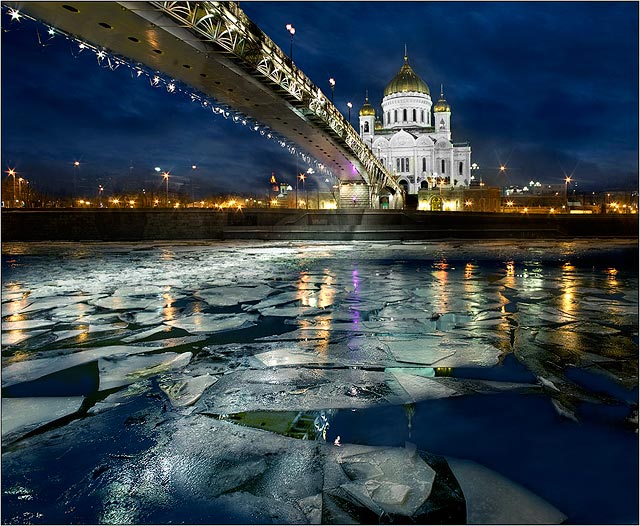 Цветная московская зима