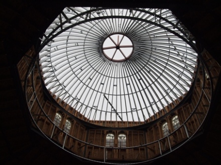 The rafters of the great dome are in Place