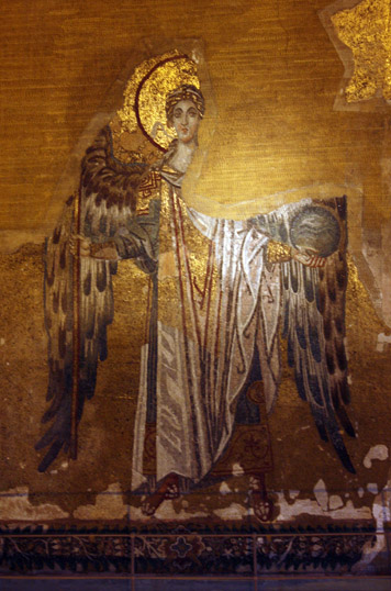 Archangel mosaic in Hagia Sophia